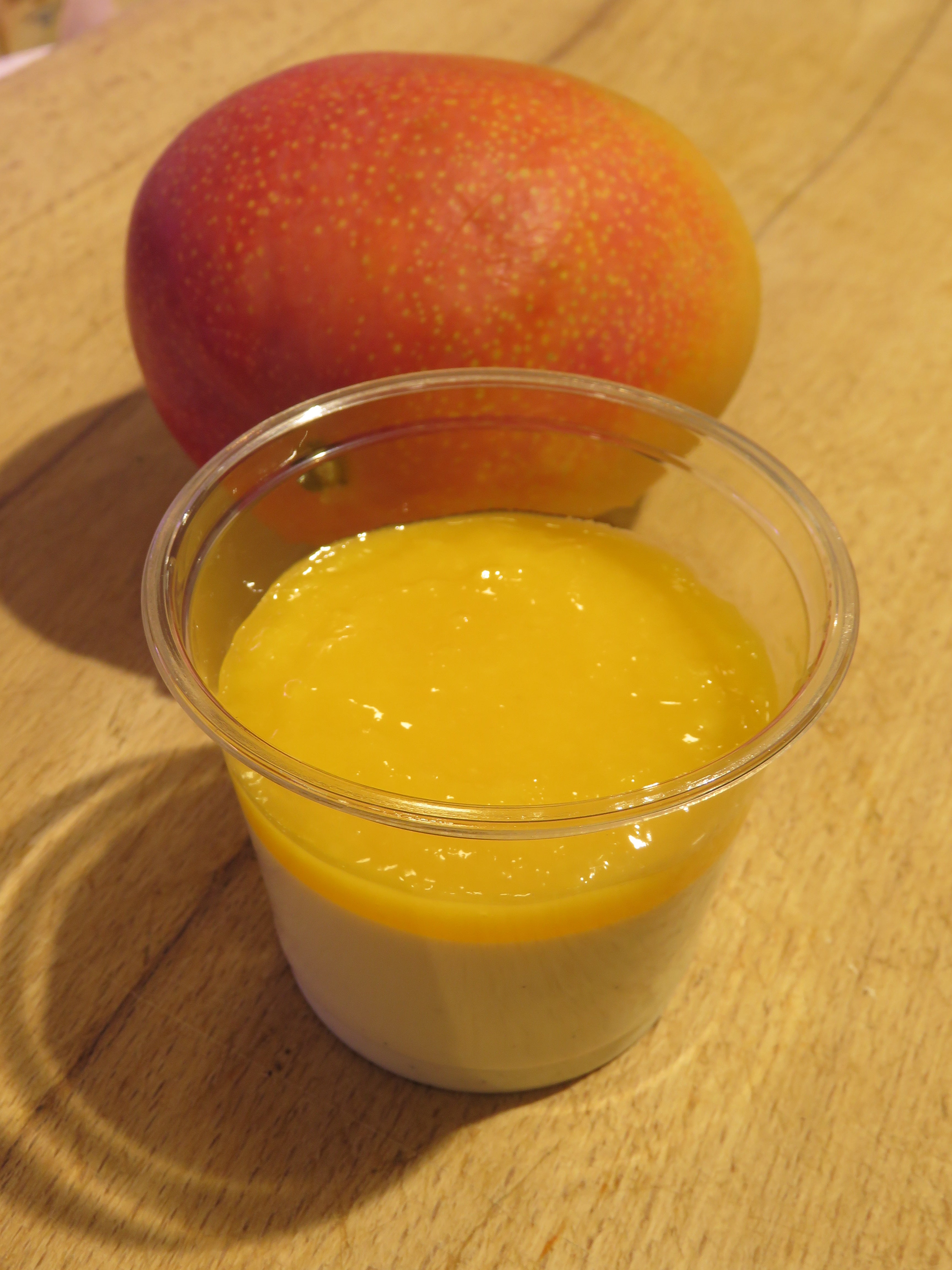 Panna cotta coulis mangue