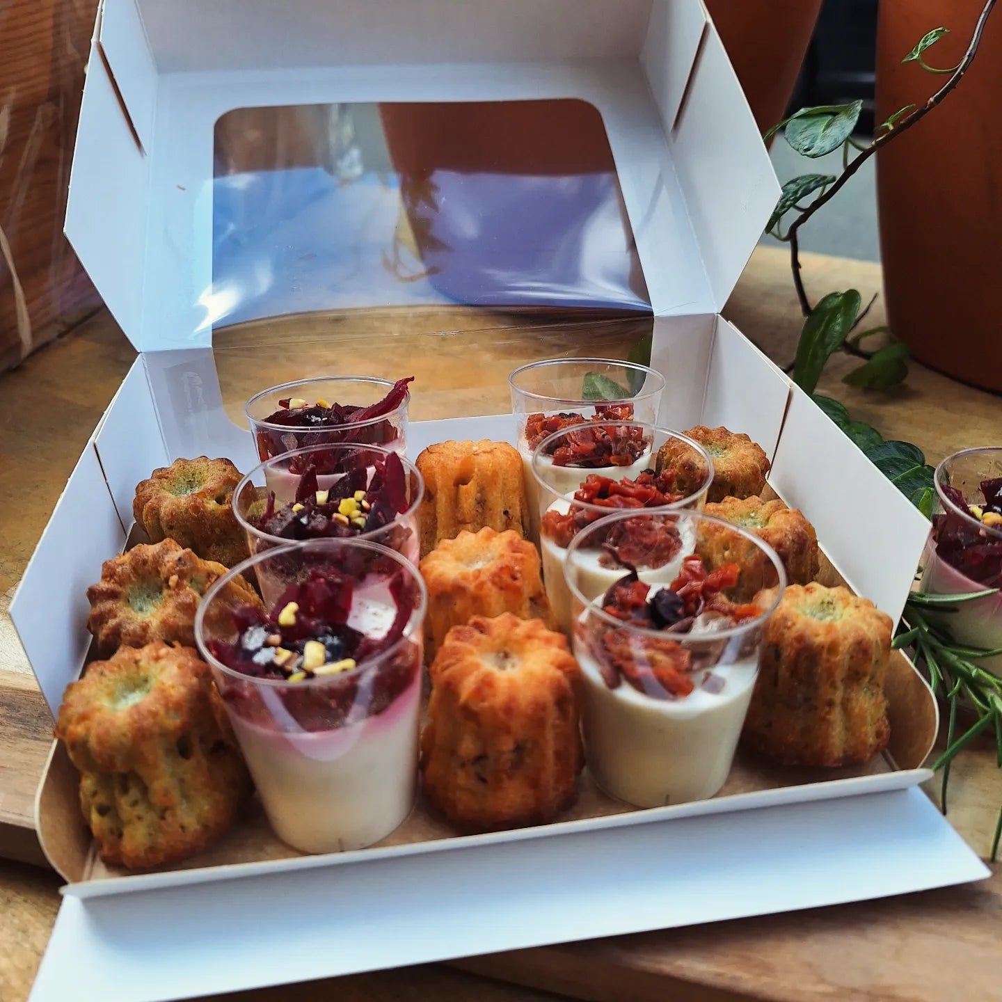 Mini cannelés chorizo et fromage de brebis