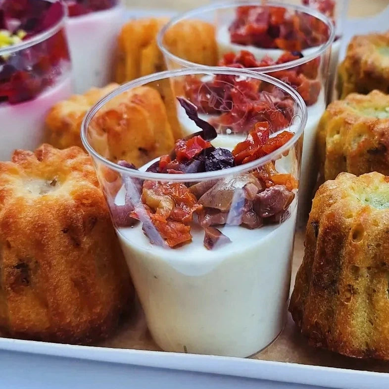 Mini panna cotta chèvre et tomate séchée